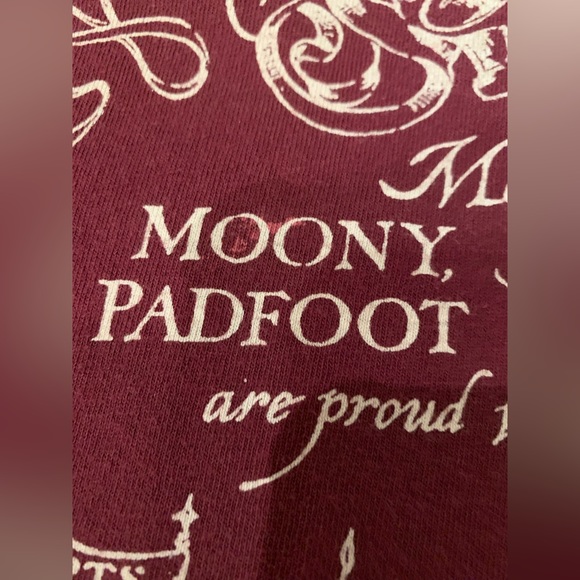 The Harry Potter Shop Platform 9 3/4 TShirt Adult L  The Marauder’s Map auburn - Picture 3 of 12